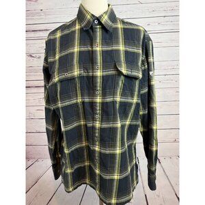 Kuhl Plaid Shirt Wool Blend Mens size Large Long sleeve Mountain Grown Button Up